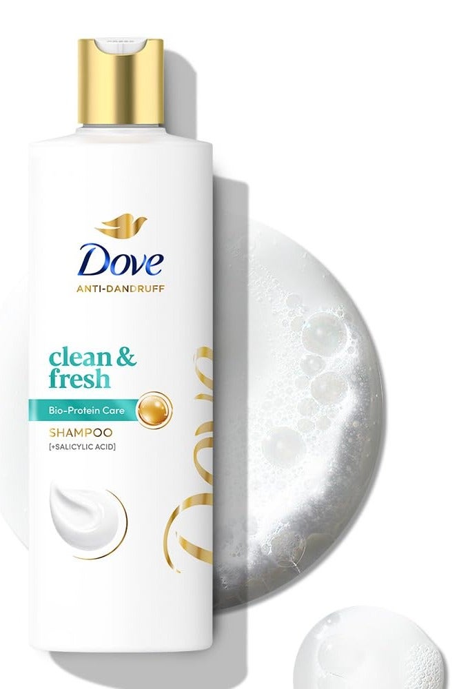 دوف شامبو نظيف وطازج من قشرة الرأس لفروة الرأس الجافة والحكة والقشرية، 180 مل - Image 1