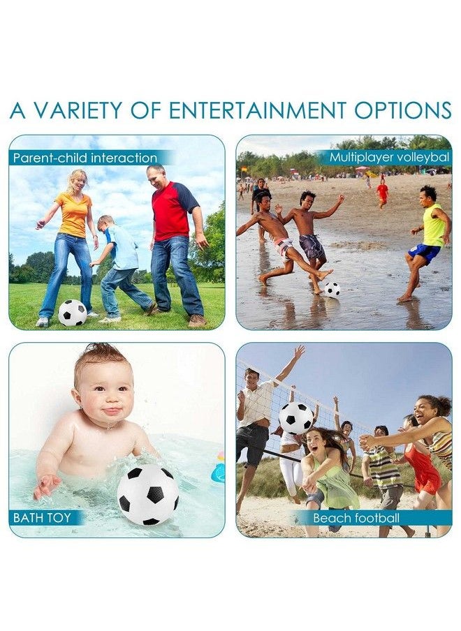 Sumind - 16 Pieces Inflatable Soccer Ball Inflatable Blow Up Football Mini Bouncing Ball Bouncy Toys Balls For Swimming Pool Outdoor Kids Beach Soccer Party Favors 5.5 Inches - Image 1