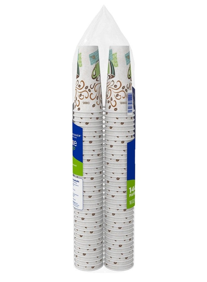 ديكسي أكواب ورقية معزولة من ديكسي بيرفكت تاتش، ساخنة/باردة، لون قهوة ضبابي، 16 أونصة (144 كوبًا) - Image 2