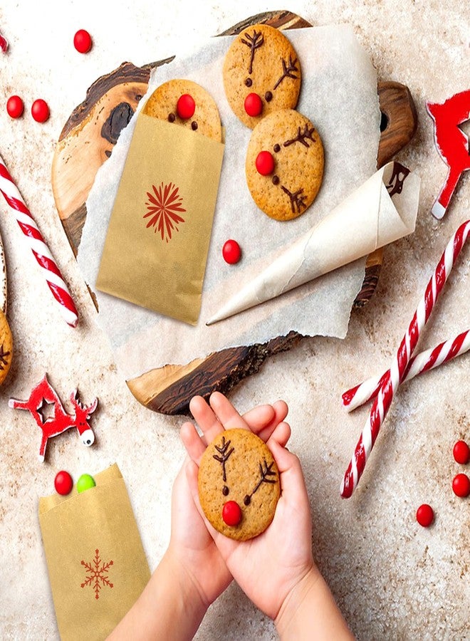 LazyMe Wax Paper Bags, Glassine Bags 4x6 Inches, 100 Pcs Brown Paper Cookie Sleeves for Treat - Image 4