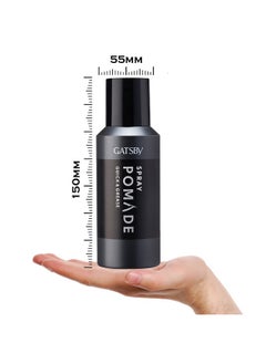 GATSBY Gatsby Japan Spray Pomade - Quick & Grease | For Slicked Back Hair Style | Shine Effect | Non Sticky Spray Pomade | For Quick & Easy Hair Styling | Hair Spray For Men | 150ml | Made in Indonesia  - Image 4