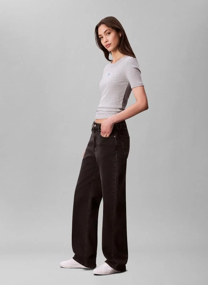 Calvin Klein Jeans  Logo Crew Neck T-Shirt for Women | Best Price UAE