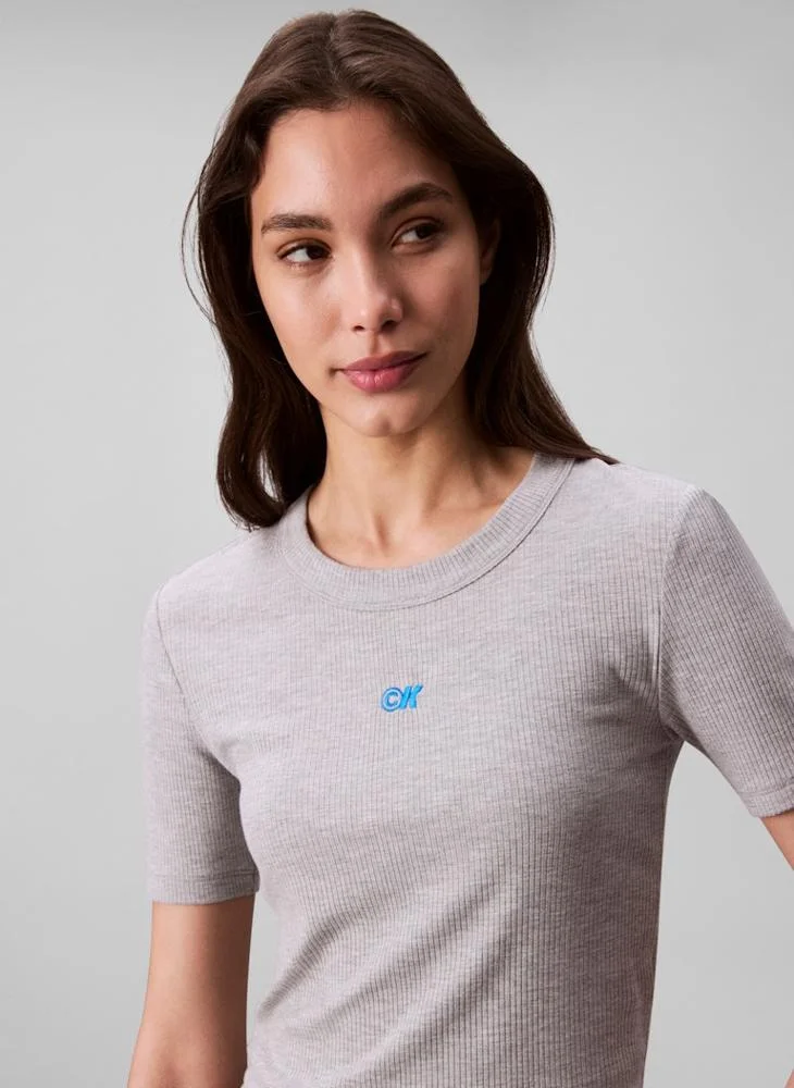 Calvin Klein Jeans  Logo Crew Neck T-Shirt for Women | Best Price UAE