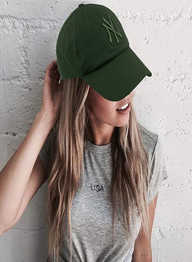 ILU Cap for Men Women Topi Unisex Head Branded Boy's Girl's Caps Adjustable Strap Summer Sports Cricket Gym Dance Cotton Free Size Woolen Fashion Baseball Hip hop Helmet Winter Snapback (Green) - Image 4