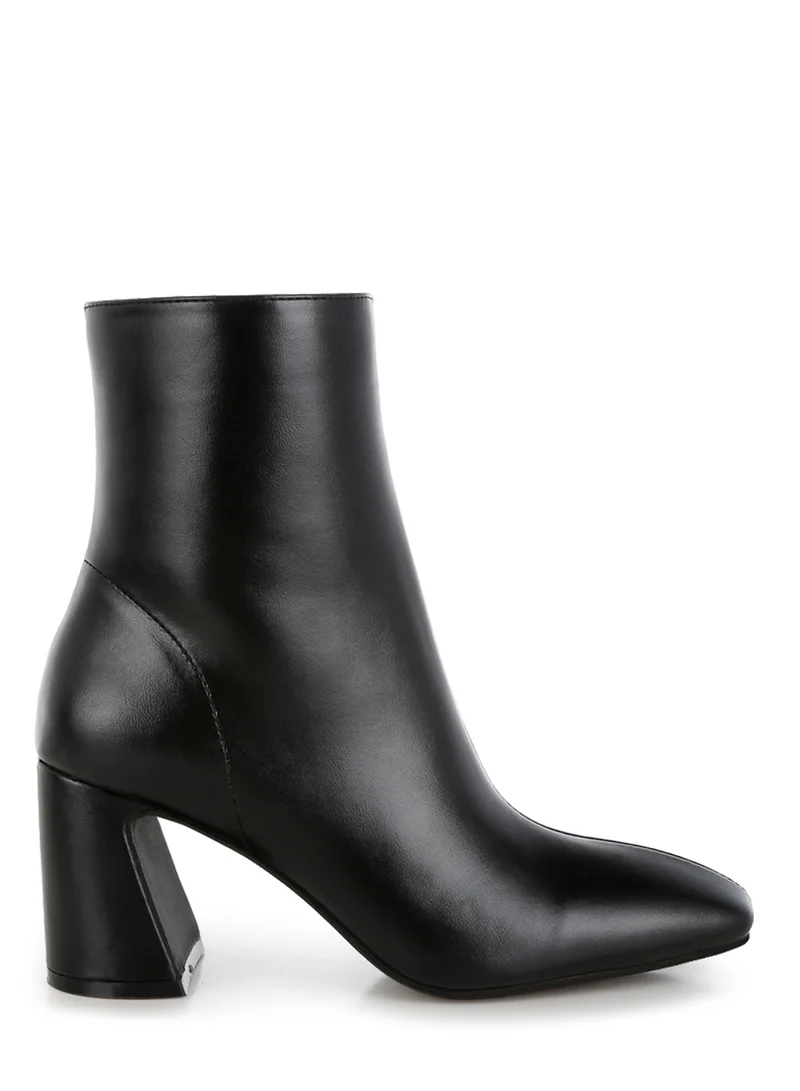 London Rag Women's Square Toe Ankle Boots in Black