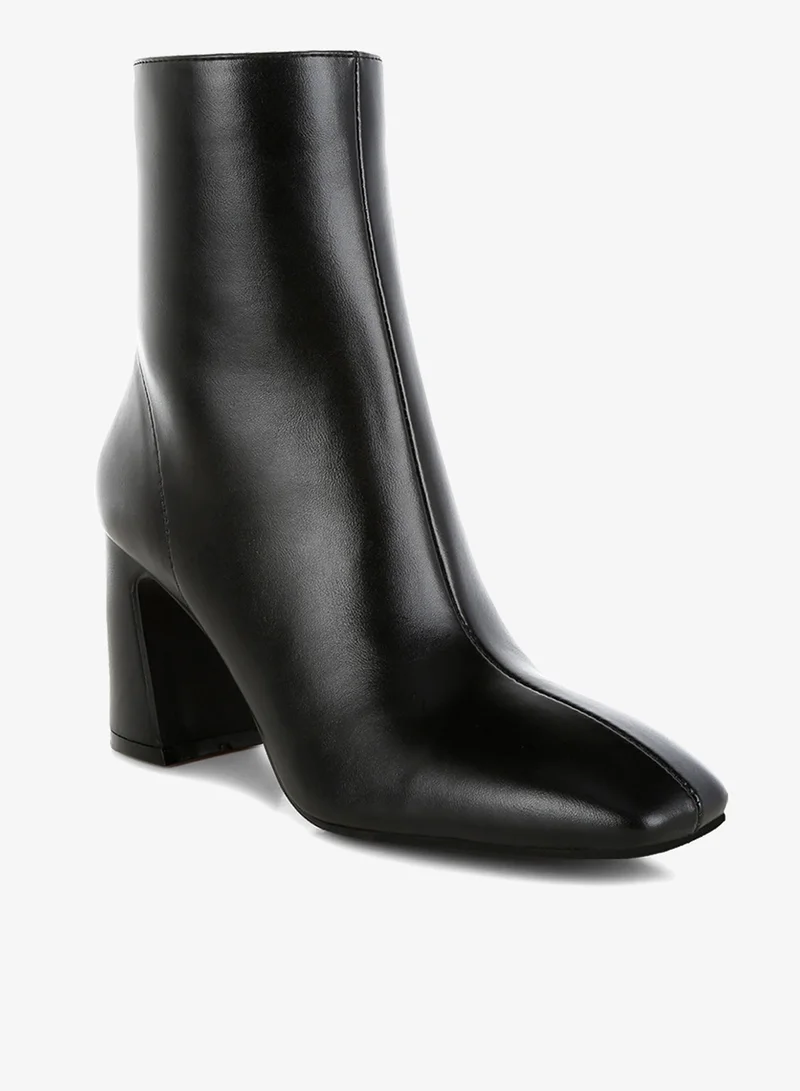 London Rag London Rag Women's Square Toe Ankle Boots in Black