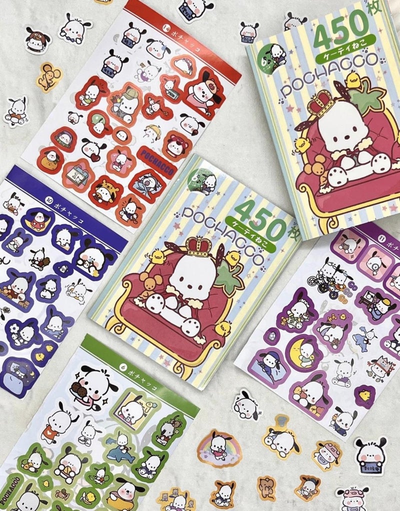 Paper Ship Shop Sanrio Pochacco Character Notebook Sticker Bullet Journal Notebook Decoration Stickers