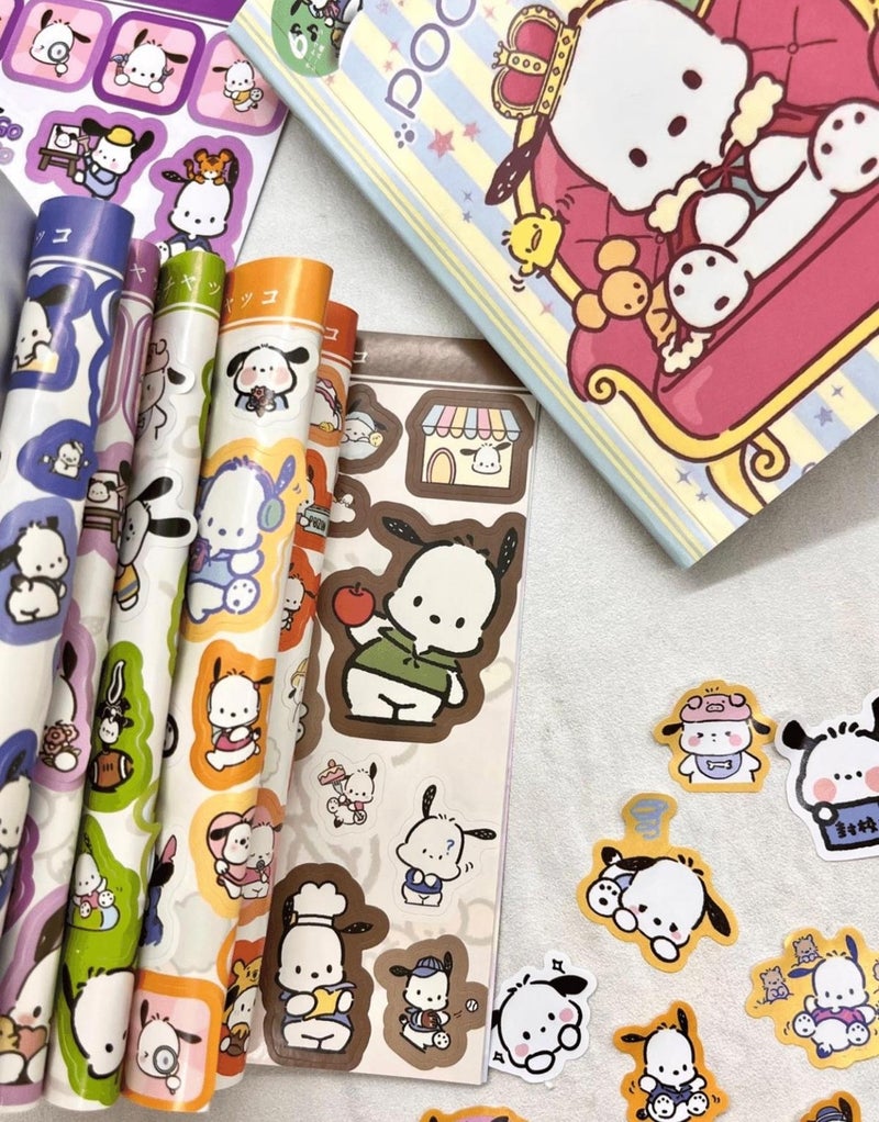 Paper Ship Shop Sanrio Pochacco Character Notebook Sticker Bullet Journal Notebook Decoration Stickers