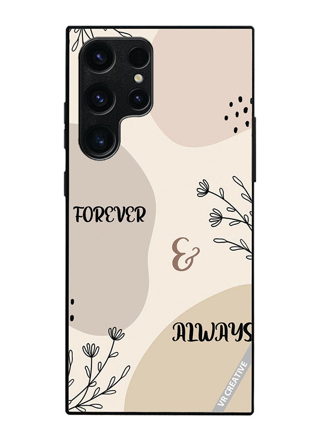 VR CREATIVE Protective Case Cover For Samsung Galaxy S25 Ultra Forever And Always Design Multicolour