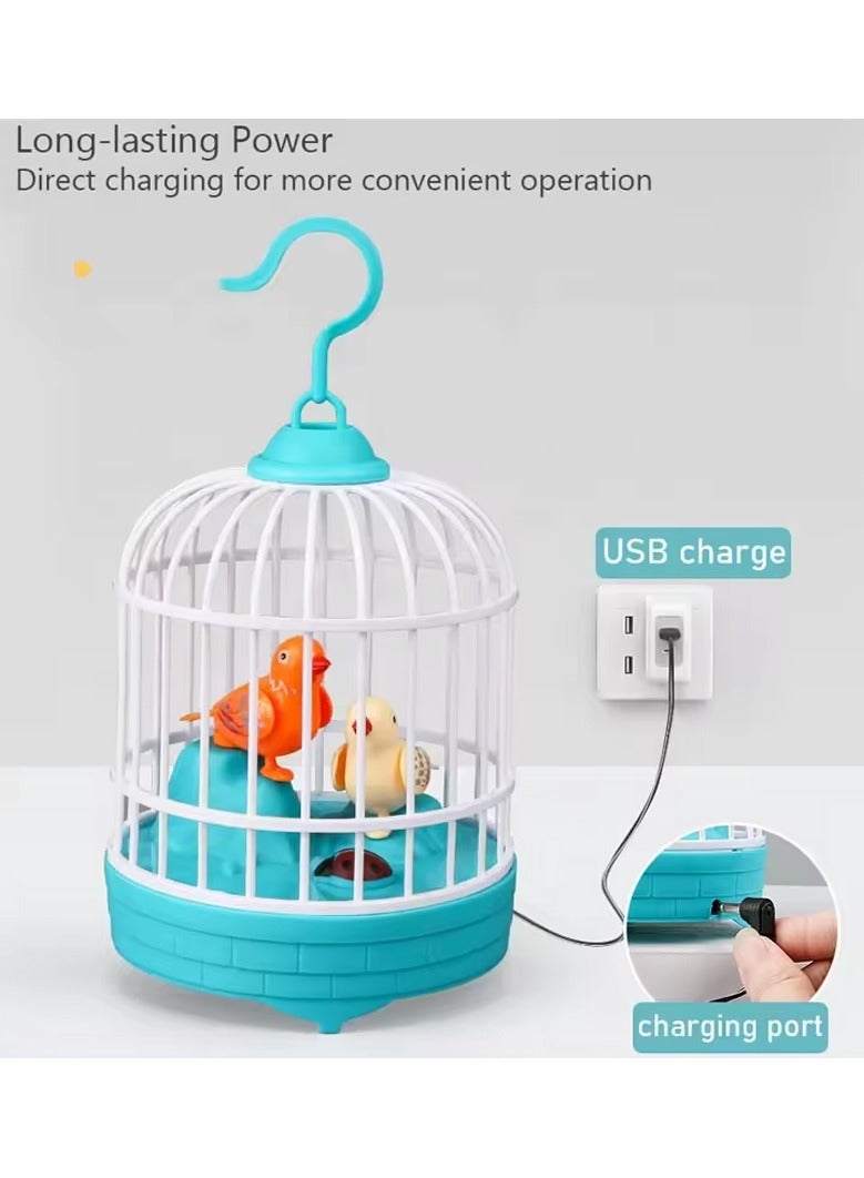 DubaiGallery Voice-Activated Induction Birds Birdcage Toy, Parrot Toys Gifts for Baby Toddler Kids Children - Image 3