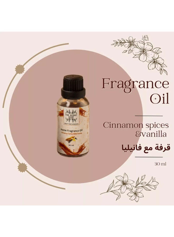 زيت معطر للمنزل برائحة القرفة والتوابل والفانيليا