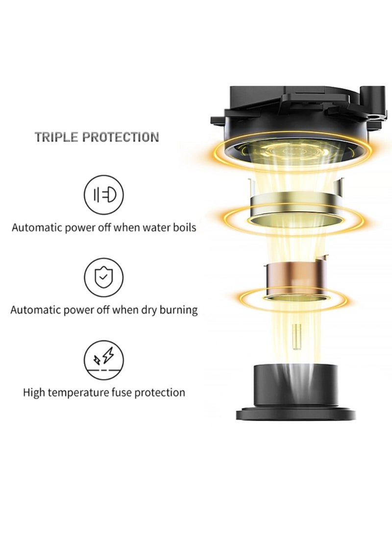 Generic - Electric Glass Samovar Tea Maker with 3L Samovar and 1L Teapot 1500W Electric Kettle with Borosilicate Glass, Pyrex Tea Pot, LED Lights, Boil Dry Protection - Image 1