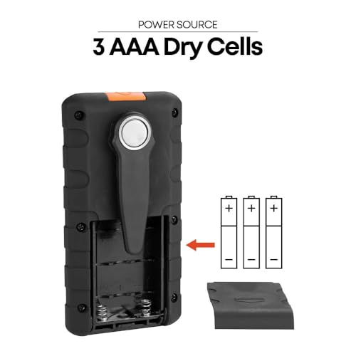 Groz Mini COB Flashlight/Pocket Torch with Magnetic Clip | 150 lumens, 3 Watts | Small Treks Light Emergency Mini Flashlight Automobile Repairs, Camping, Hiking.| LED/140 - Image 4