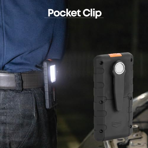 Groz Mini COB Flashlight/Pocket Torch with Magnetic Clip | 150 lumens, 3 Watts | Small Treks Light Emergency Mini Flashlight Automobile Repairs, Camping, Hiking.| LED/140 - Image 5