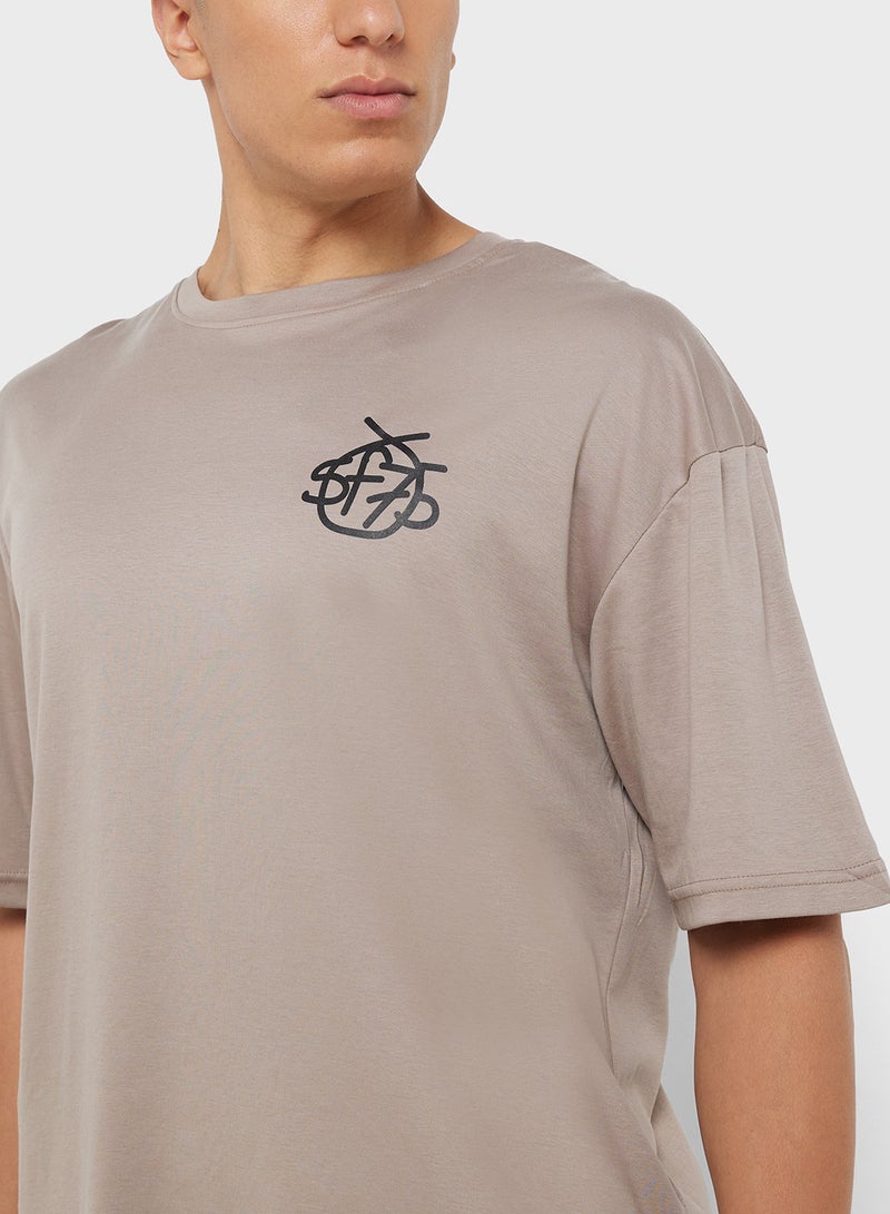 Seventy Five Graphic Print Oversized T-Shirt - Image 3