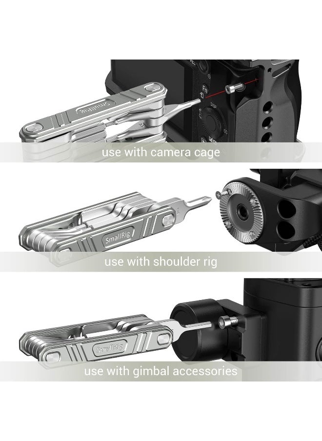 SMALLRIG SMALLRIG Universal Folding Tool Multi-Tool for Videographers, Tool Set with Nine Functional Tools Included  - Image 5