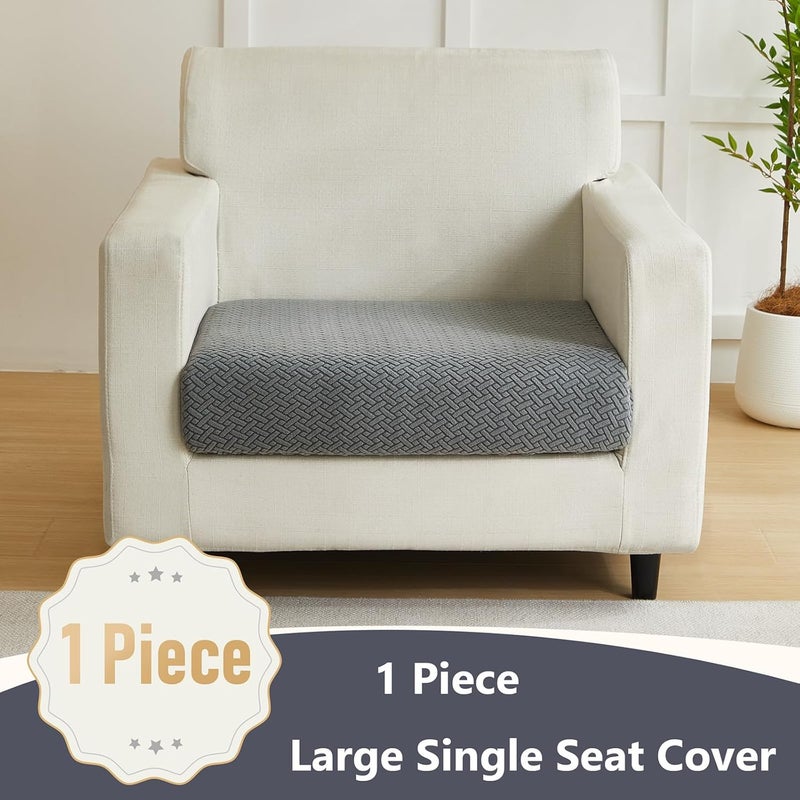Yoovat Magic Sofa Covers Nolaninterior Magic Sofa Couch Covers 2023 New Wear-Resistant Universal Sofa Cover Stretch for Sectional Slipcovers (Texture-Gray,Large Single Seat Cover) - Image 2
