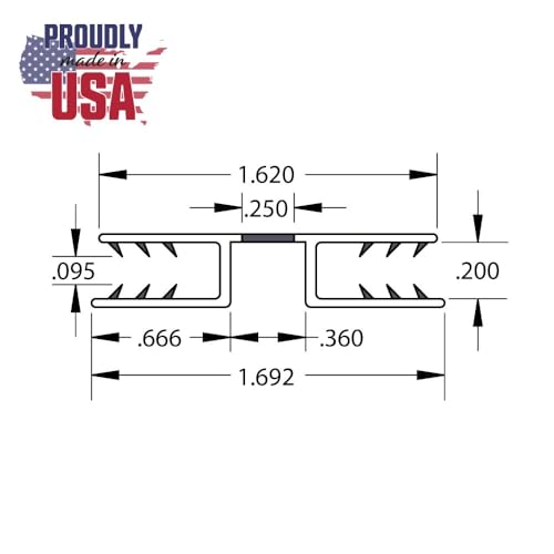 OUTWATER Black PVC Living Hinge for 18in Panels 36 Inches Pack of 4 12 Feet Total - Image 3