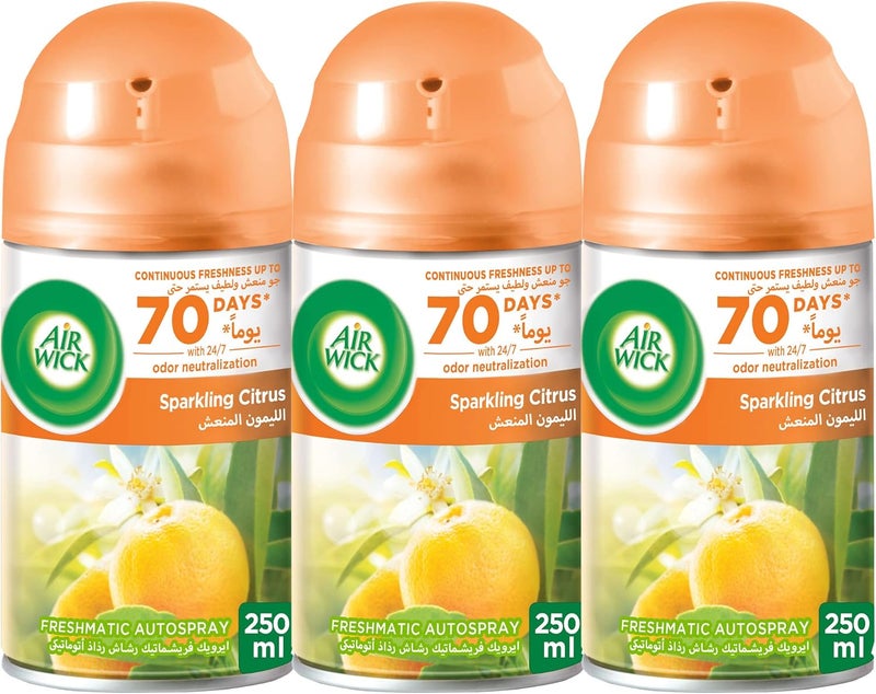 أير ويك عبوة إعادة تعبئة رذاذ Freshmatic الأوتوماتيكي، برائحة الحمضيات المتألقة، 250 مل - Image 1