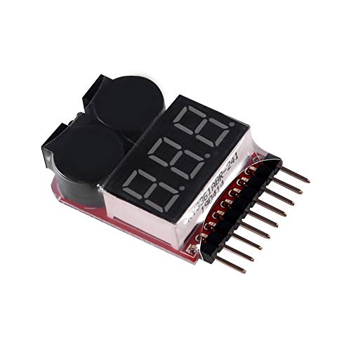 Aoicrie Lipo Battery Voltage Checker and Alarm, 2 Pack - LED Detector for 1S-8S Lithium Batteries 1655 - Image 5
