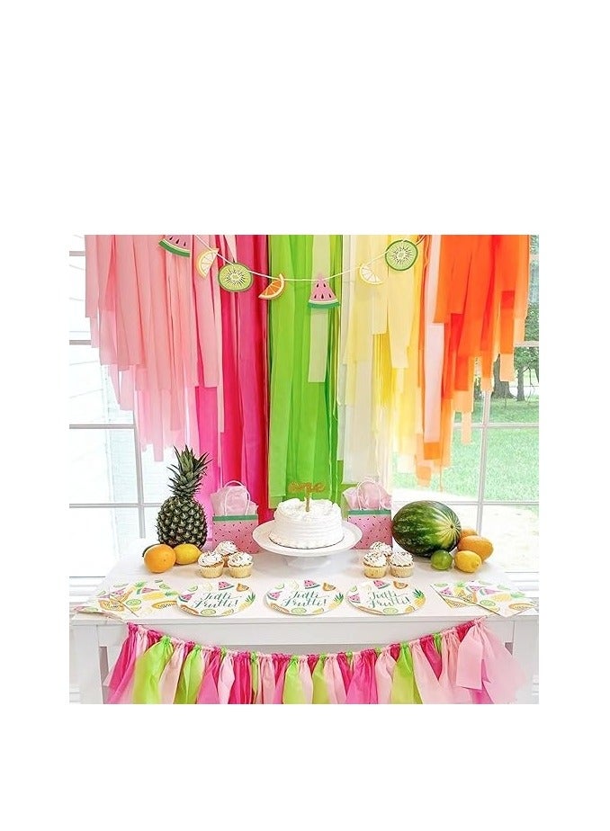 فلامينجو نيون كريب ستريمر عبوة متعددة الألوان مكونة من 20 قطعة - Image 4