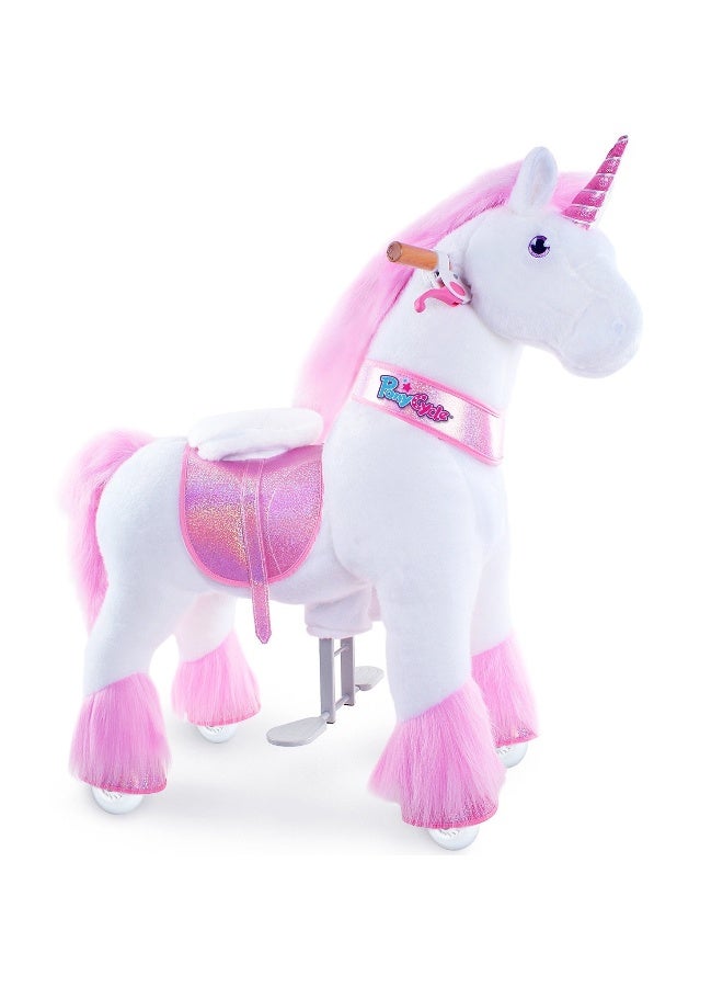 PonyCycle Pink Unicorn Ride-On Toy (S, 3-5 years, Pink) - Image 2