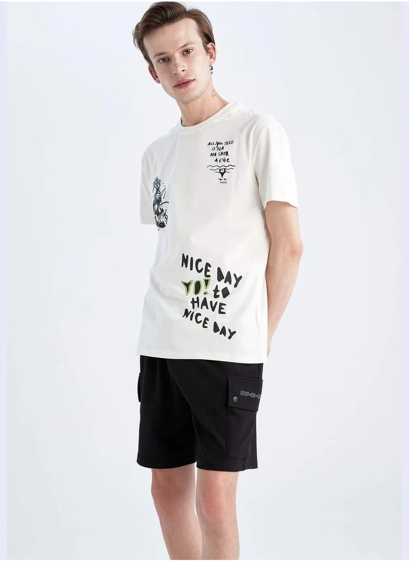 DeFacto Man Slim Fit Bottom Knitted Short