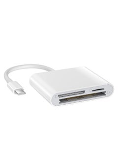 USB C CF/SD/TF Card Reader 3 in 1, Compact Flash Reader 3-Slot Memory Card Adapter for Type-C Device Supports Micro SD Memory Card Compatible with MacBook Pro/Air M1 iPad Pro Android Galaxy S20 S21U