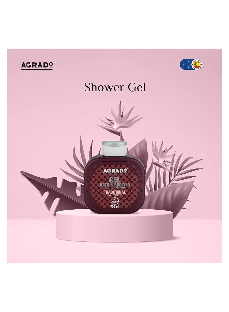 AGRADO Traditional Bath And Shower Gel 750 ML - Image 2