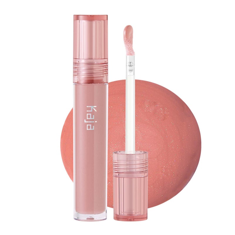 Kaja Lip Gloss - Gloss Shot | with Jojoba Oil, Tinted Shimmer, Hydrating, Non-sticky, Juicy, Nude, Plumper Looking Lips, 02 Milk Tea, 0.14 Fl Oz - Image 1