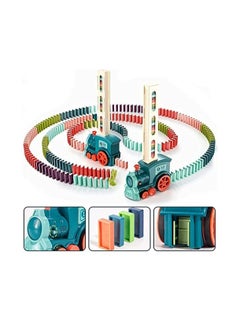 Y&D Blocks Set, Domino Train Toy Kids with 60 Colorful and Simulated Sound, Automatic Laying Brick Dominoes Game Educational DIY Gift  - Image 1