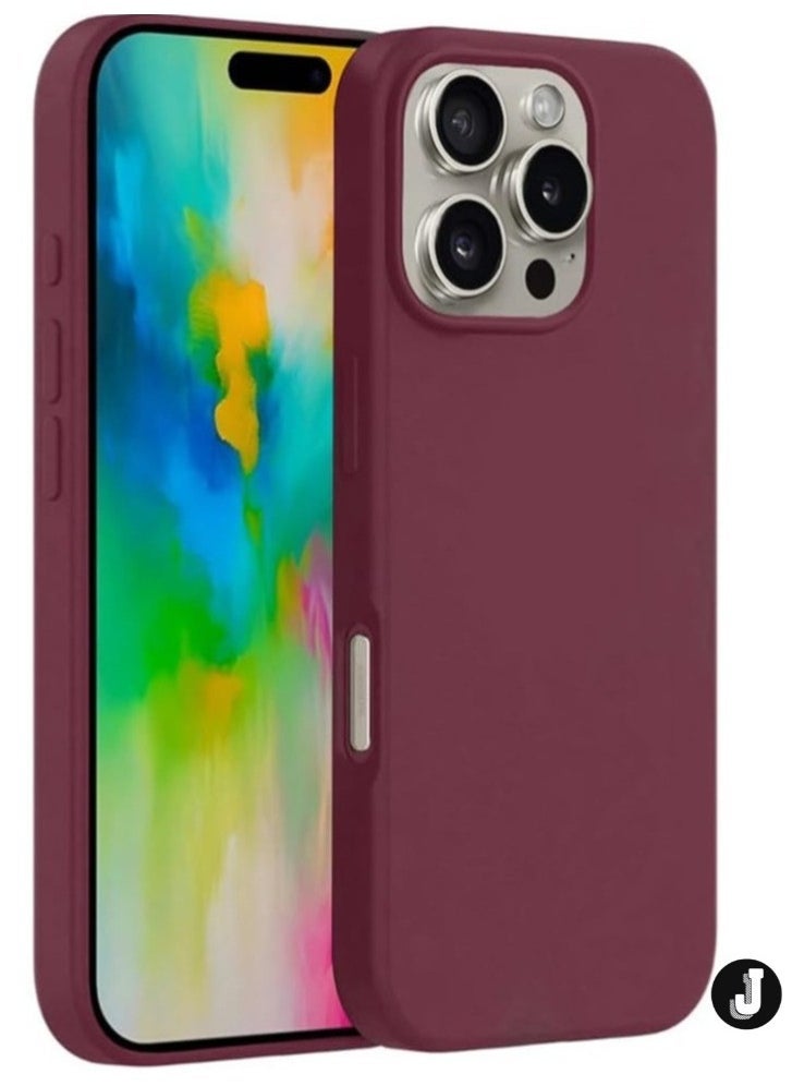 JAJEEK "New Liquid Silicone Case for iPhone 16 Pro Max – Ultra Slim Design, Soft Anti-Scratch Microfiber Lining, and Drop Protection" - Image 1