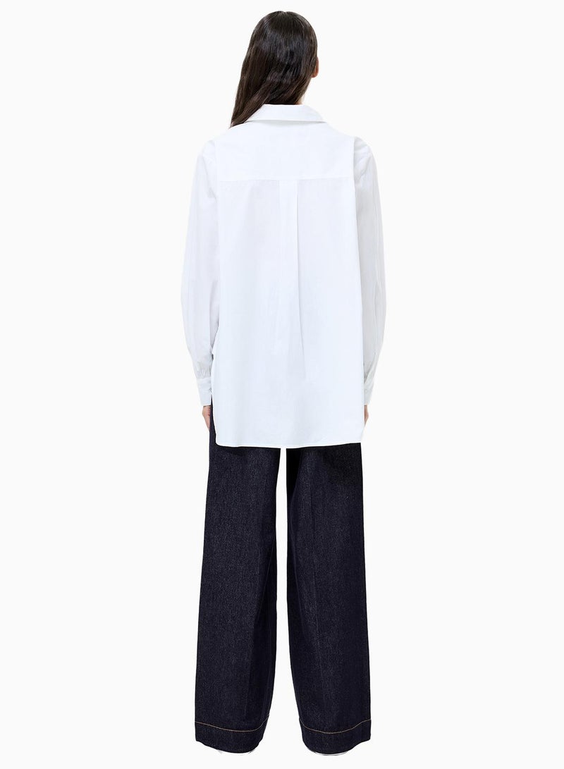 French Connection Cambria Cotton Embellished Shirt - Image 2