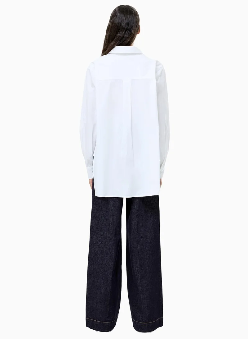 French Connection Cambria Cotton Embellished Shirt