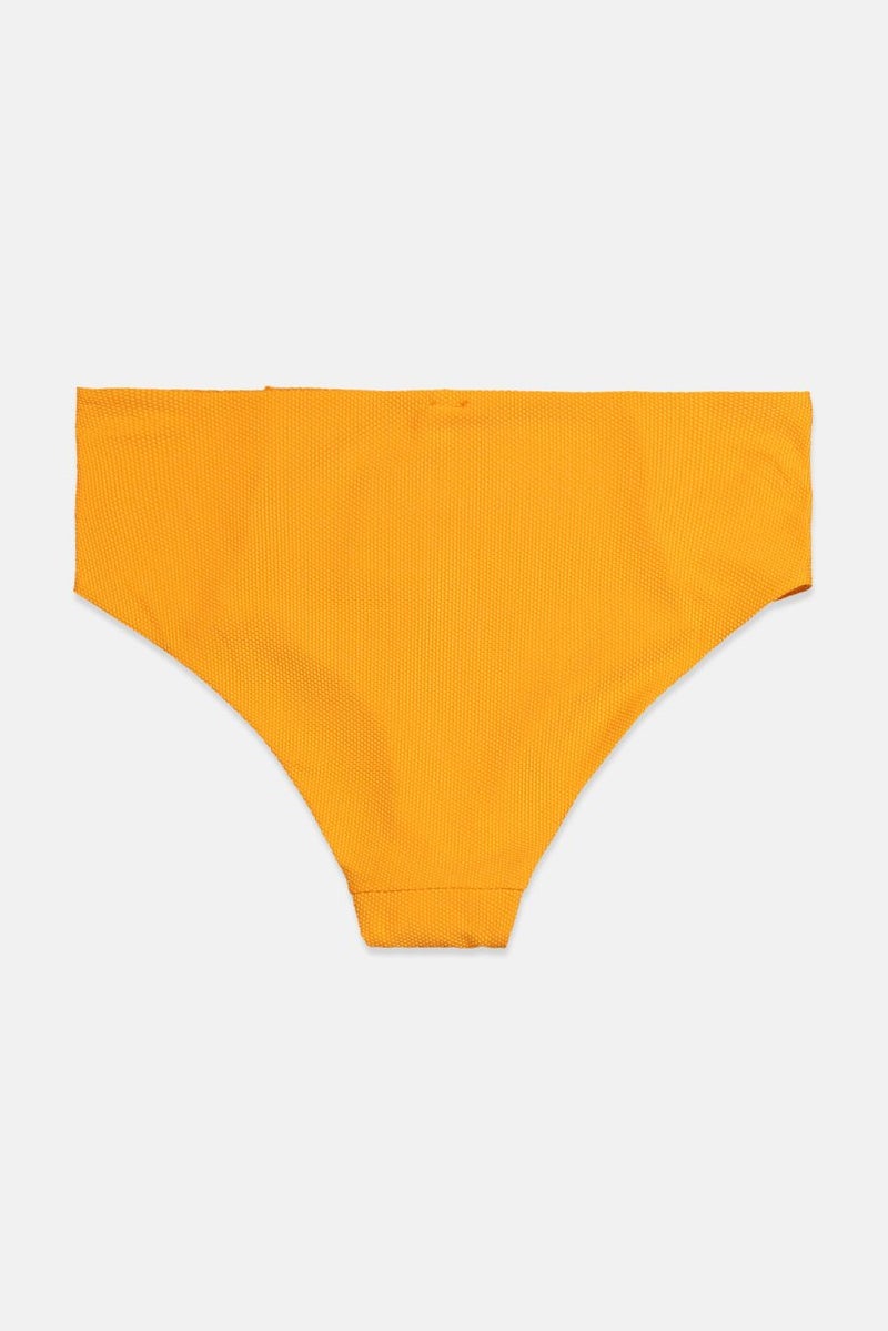 Tchibo Women Textured Bikini Briefs, Orange  - Image 2