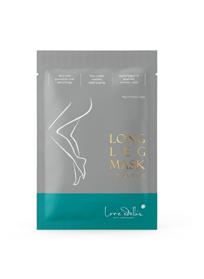 Love Edellis Long Leg Mask Cooling 40g – Cooling & Hydrating Korean Leg Treatment for Tired, Heavy & Dry Legs - Image 1
