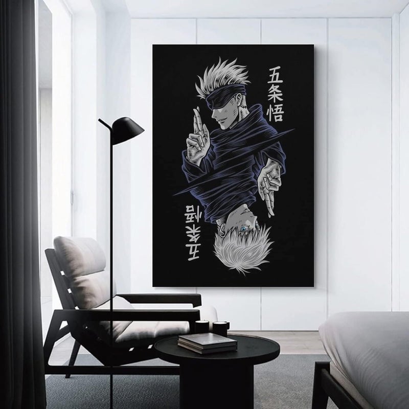 Home Trove Home trove Anime Jujutsu Gojo Satoru Poster Canvas Wall Art Painting Posters Decoration Room Decor Unframe 12x18inch(30x45cm) - Image 4