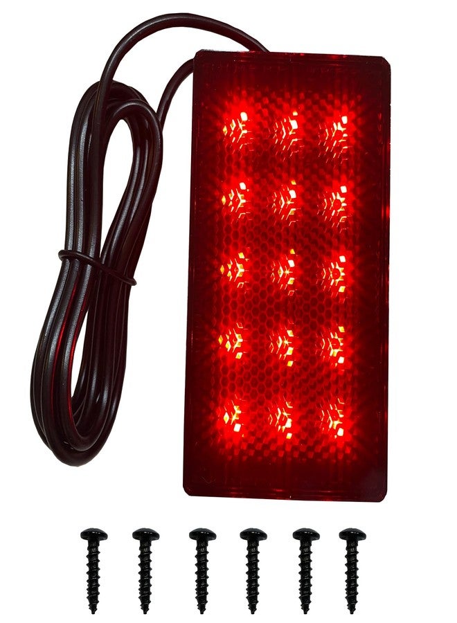 znakeauto Universal Fit Rear Bumper Diffuser Rear Fog Pilot Light Kit w/ F1 Style Strobe Brake Feature & Adjustable Add-On Mounting Bracket For Car SUV Motorcycle golf cart （Powered by 15-SMD ） (Smoked Lens) - Image 1