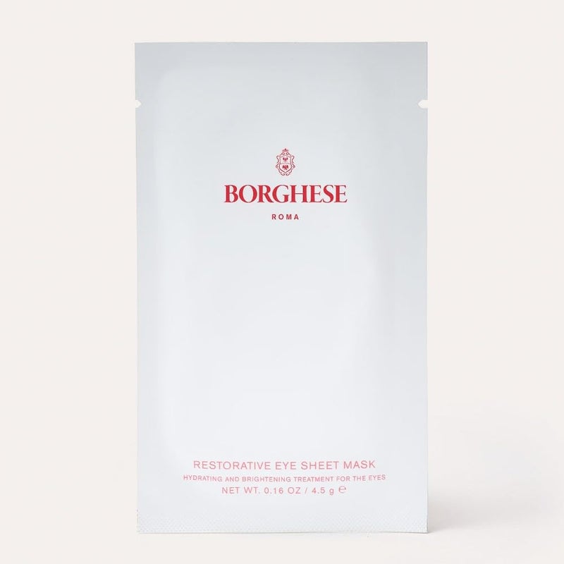 Borghese Restorative Eye Sheet Masks - Nourishing and Brightening Under Eye Treatment Masks, 6 Pairs - Image 1