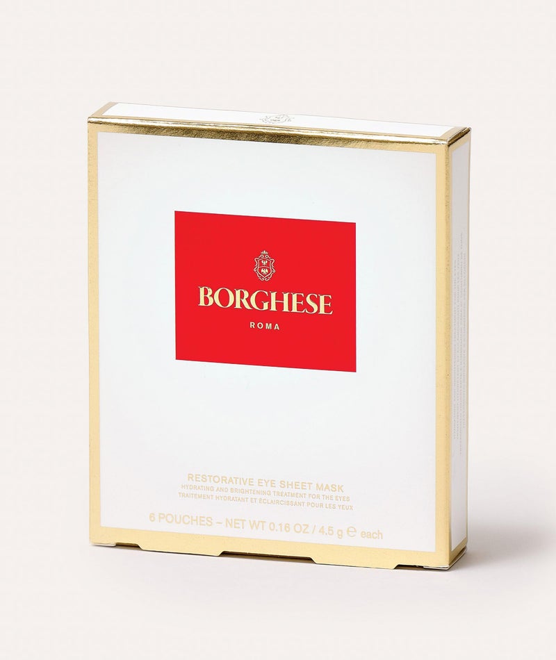 Borghese Restorative Eye Sheet Masks - Nourishing and Brightening Under Eye Treatment Masks, 6 Pairs - Image 4