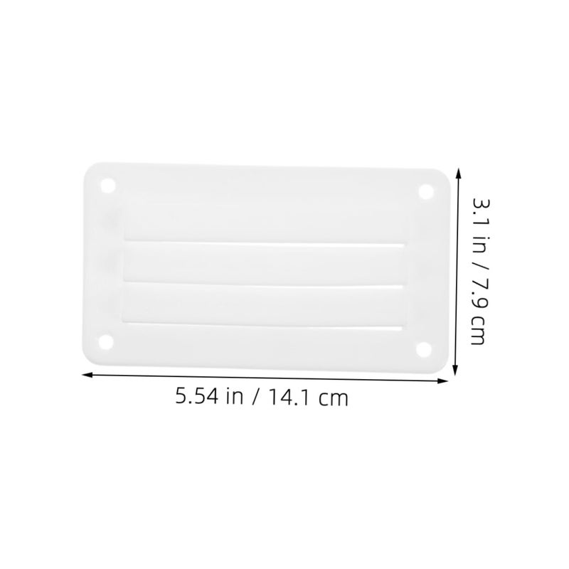 Vent Grille Cover For Yachts Boats RVs Durable Easy Installation Louvered White - Image 3
