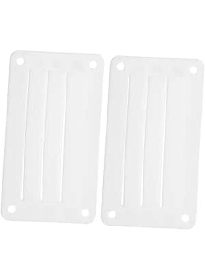 Vent Grille Cover For Yachts Boats RVs Durable Easy Installation Louvered White - Image 1