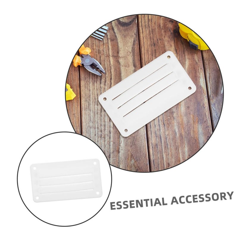 Vent Grille Cover For Yachts Boats RVs Durable Easy Installation Louvered White - Image 4