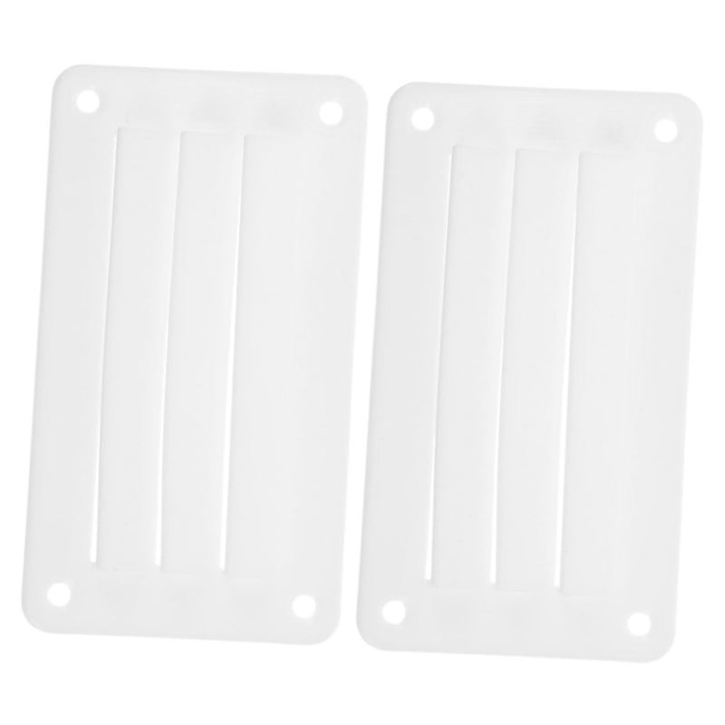 Vent Grille Cover For Yachts Boats RVs Durable Easy Installation Louvered White - Image 2