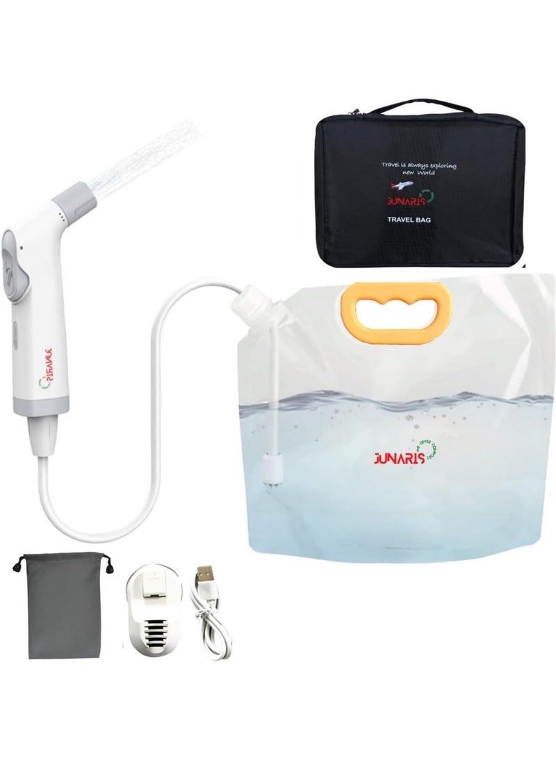 JUNARIS GO Bidet – Portable Bidet With High Pressure | Handheld Travel Bidet Compact Water Jet for Personal use, Gentle Care for Women, Men - Image 1