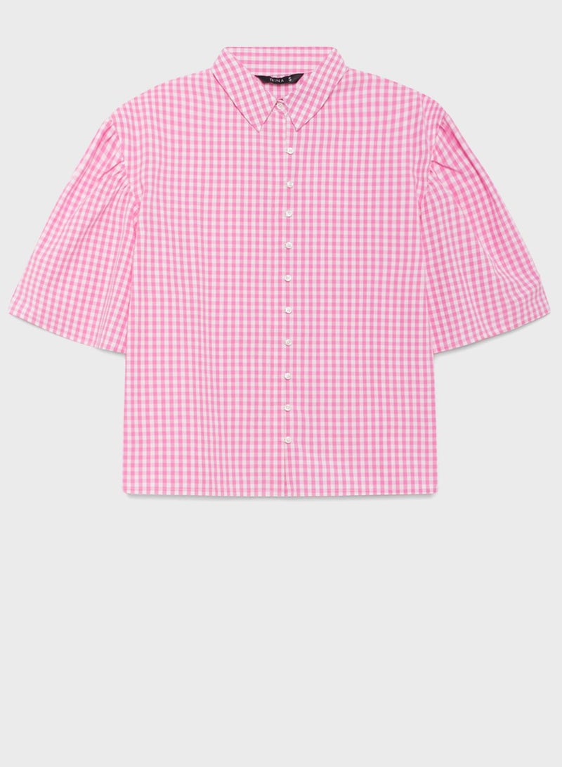 RINA Puff Sleeve Top - Image 1