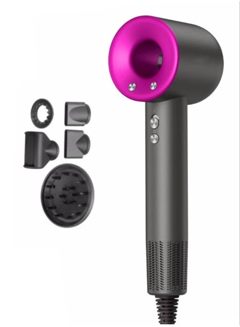 general Professional Brushless, Portable Blow Dryer Fast Drying for Salon Look, 3 Speed,4 Heat Settings with 5 Magnetic attachments for Quick Drying and efficient Styling - Image 1