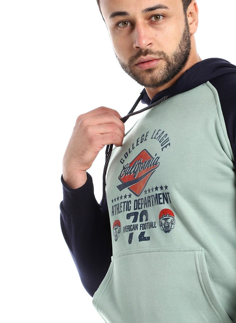 سيزار هودي رجالي مقفول مزود بطباعات وجيوب أمامية - Image 3