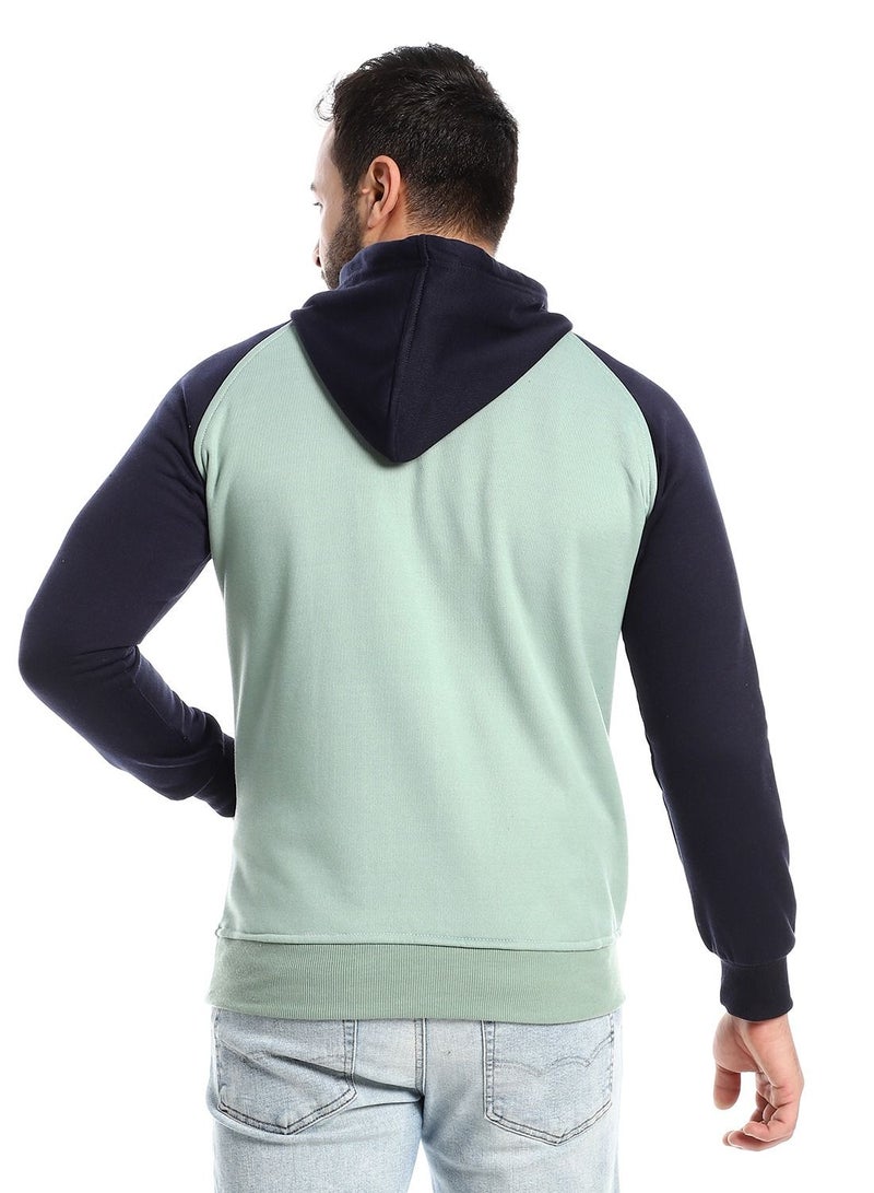 سيزار هودي رجالي مقفول مزود بطباعات وجيوب أمامية - Image 4