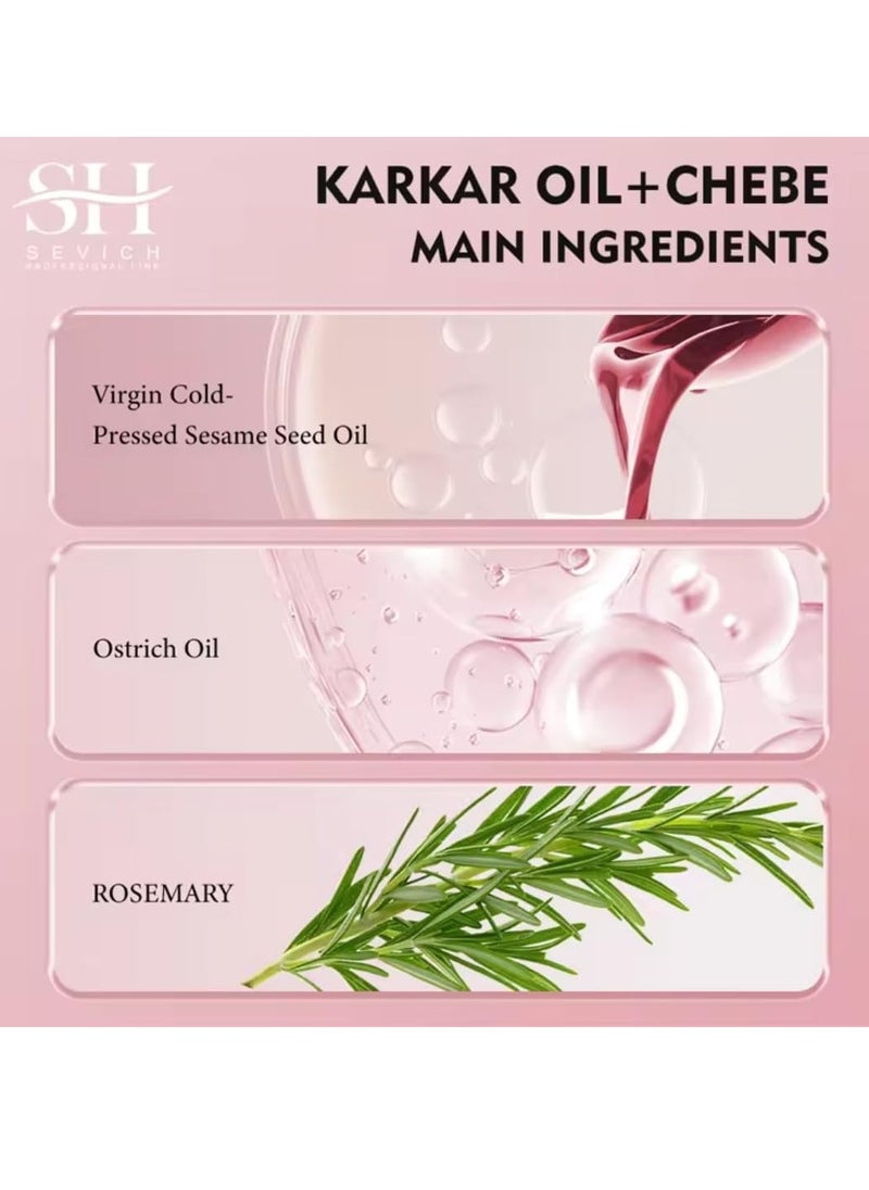 Sevich - Karkar Chebe Hair Growth Oil 100% Pure and Natural Soothes Repairs Scalp for Hair Growth with Karkar and Chebe Rosemary and Castor Seed Oil Moisturize Hydrate Prevent Hair Breakage Chebe oil 40ml - Image 1